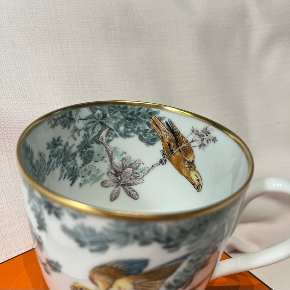NEW Hermes Carnets d’Equateur Bird Porcelain Mug 14oz - Picture 7 of 10
